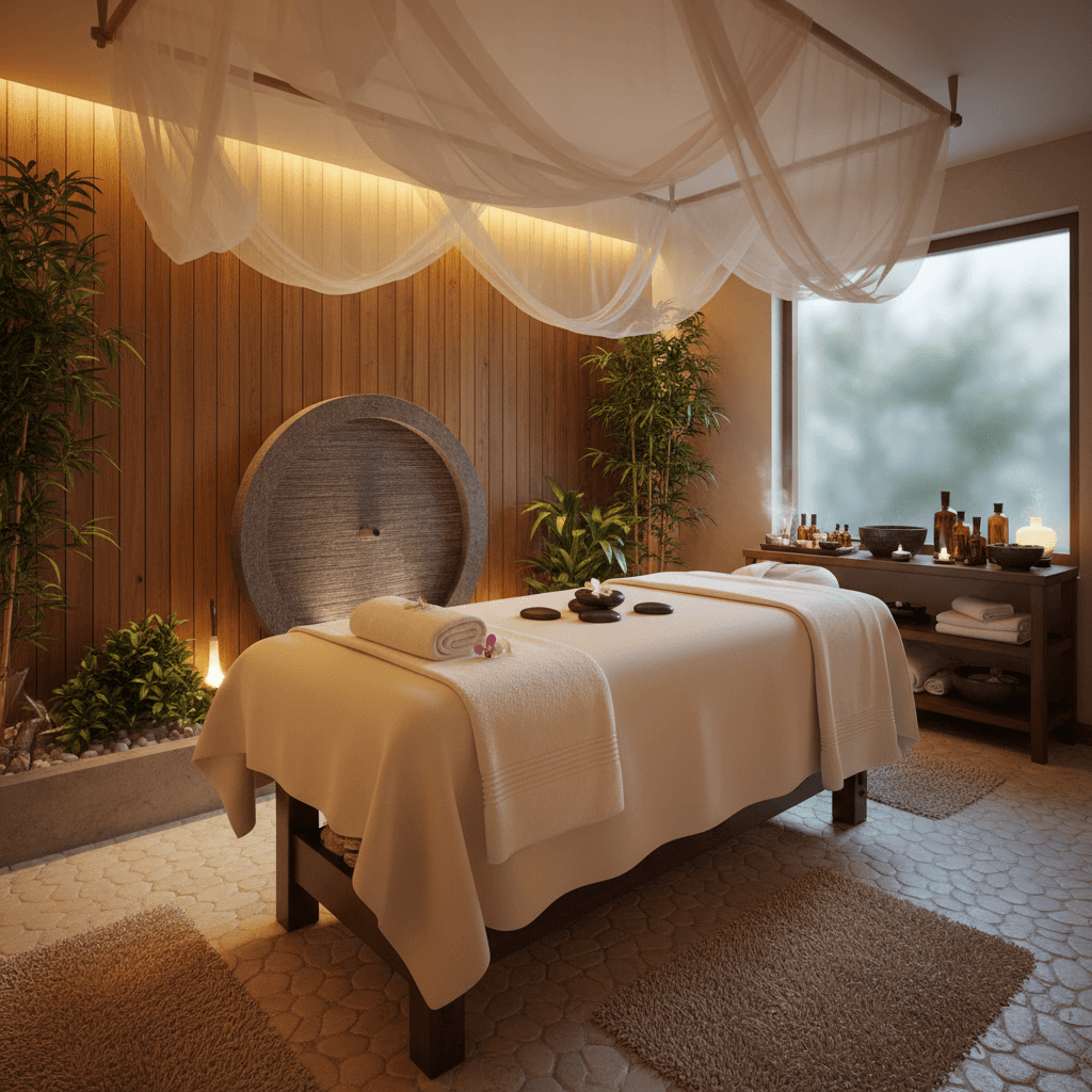 Relaxing massage environment