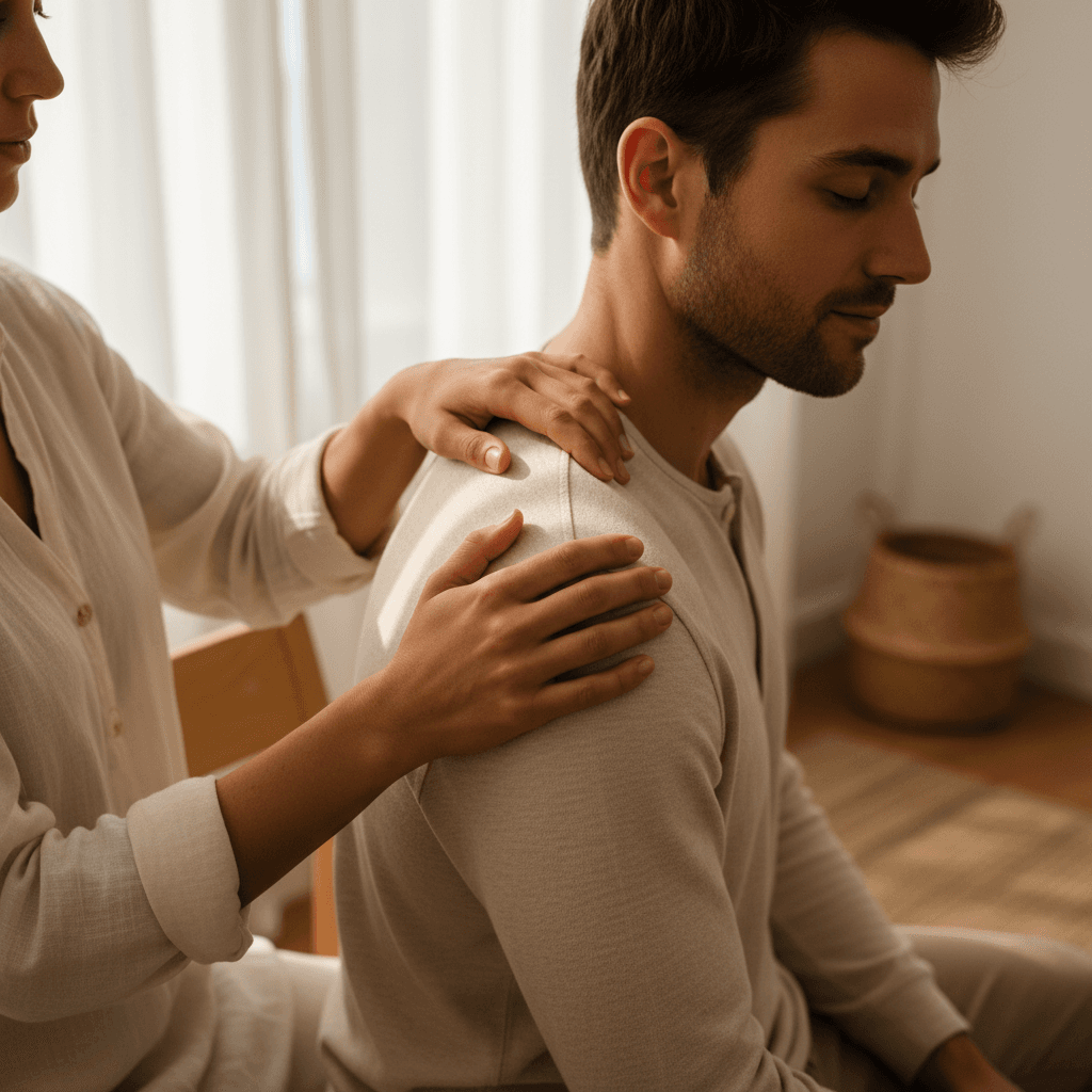 Therapeutic massage treatment session